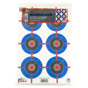 ProShot SPLATTER SHOT 12IN X 18IN MULTI-BULLSEYE - HEAVY TAG PAPER TARGET - 8 PACK SPLTR-MB-8PK