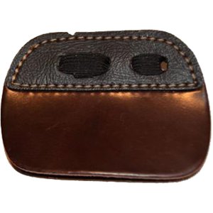 Bateman Stayput 3 Finger Under Cordovan Tab X-Large Suede Back RH - Archery Tab for Clean String Release