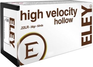 Eley High Velocity .22 LR 38gr HP 50 Rounds