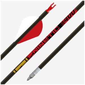 Gold Tip KIN500A26 Kinetic Arrows 500, 2" Raptor Vanes, 6 Pack