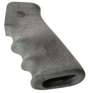 Hogue 15881 Overmolded Grip Ghillie Green Rubber FOR Finger Grooves Ar-15