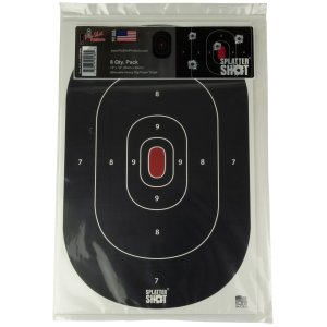 Pro-Shot Silhouette Splatter Shot 12x17 Target, Tag Paper, 8 Pack