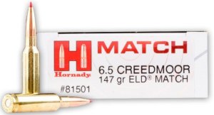 Hornady Match Target 6.5 Creedmoor 147 gr ELD-M 20 Per Box 81501