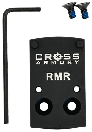 Cross Armory CRRMADAPTER Black Oxide Aluminum RMR Optic Adapter Plate