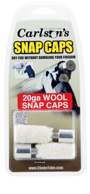 Carlson 00106 20 Gauge Wool Snap Caps 2-Pack Aluminum Base