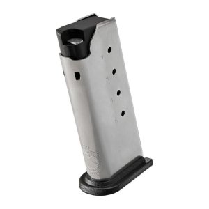 Springfield Armory XD-S Stainless Steel Magazine, .45 ACP, 5-Round Capacity, Polymer Base Plate