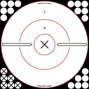 Birchwood Casey Shoot-N-C 12" Bullseye Adhesive Paper Target 100 Pack