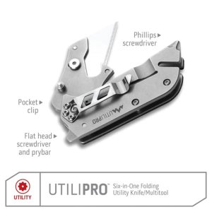 Outdoor Edge Utilipro Folding Utility Knife Orange UPB-10C