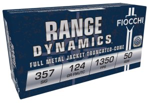 Fiocchi 357SIGAP 357 Sig 124gr Full Metal Jacket 50 Rounds Box