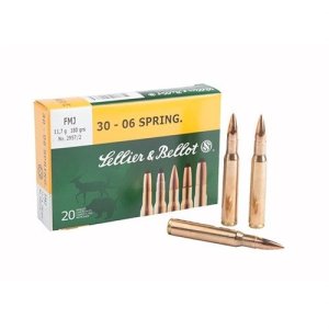 Sellier & Bellot Rifle Ammunition .308 Winchester Full Metal Jacket 180 ...