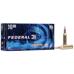 Federal Premium Power-Shok 243B 243 Win 100gr Jacketed Soft Point 20 Box