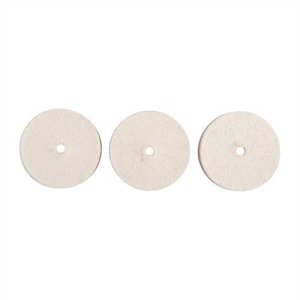 Brownells Unmounted Felt Bob Square 1"X3/8" 3 Pack