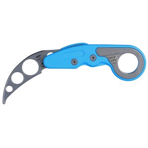 CRKT Provoke Trainer 2.48" Karambit Stonewashed Blade Blue Handle