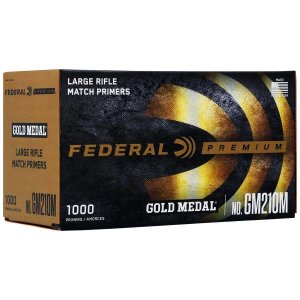 Federal Premium Gold Medal Large Rifle Match Primers 1000 Count