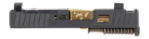 Zaffiri Precision GLOCK 43X Complete Slide Chunk Ported Black/Gold