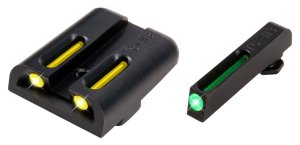 GSM Outdoors TruGlo TFO Glock High Sights Green Front Yellow Rear