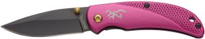 Browning Prism 3 Folding Knife 2.38 in Drop Point Plum Aluminum Handle