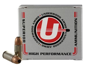 Underwood 134 9mm +P 124gr XTP JHP 20-Round Nickel-Plated