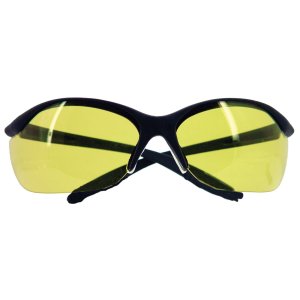 Howard Leight Vapor II 9-Base Amber Anti-Fog Lens Black Frame