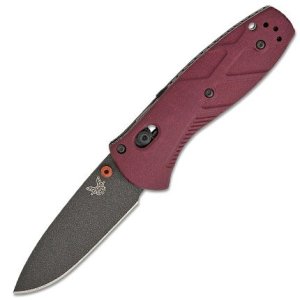 Benchmade 585BK-04 Mini Barrage CPM-S30V Drop Point Redstone Handle