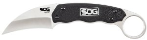 SOG SOG-GB1001-C Gambit 2.58" Sheepsfoot Blade Black Handle with Sheath