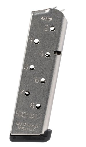CMC Triggers Power Mag Plus 1911 .45 ACP 8-Round Stainless Magazine