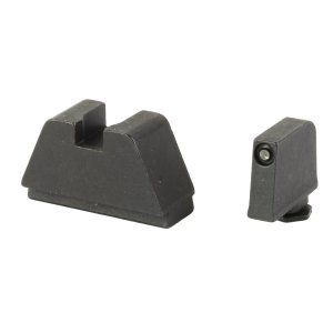 AmeriGlo GL811 Optic Sight Set Glock 3XL Tall Green Tritium Black Outline