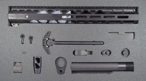Timber Creek TCGKBL Greyman AR-15 Build Kit Type III Hard Coat Black