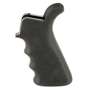 Hogue 15020 Overmolded Beavertail Grip with Finger Grooves, Black