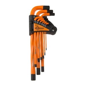 Mayhew 45052 Steel 9pc SAE Twisted Hex Key Allen Set