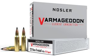 Nosler Varmageddon 221 Rem Fireball 40 gr Flat Base Tipped 20 Box