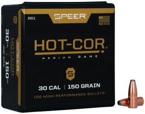 Speer 2011 Hot-Cor 30 Caliber .308 150gr Soft Point Flat Nose 100ct