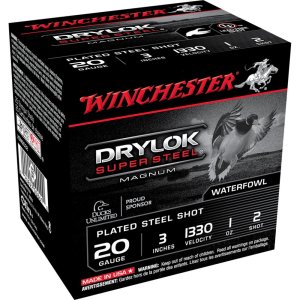 Winchester XSM2032 20 Gauge 3 in 1 oz #2 Plated Steel Shot 25/box