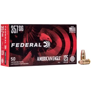 Federal Premium Ammunition AE357S2 357 SIG 125 Grain FMJ 50 Rounds