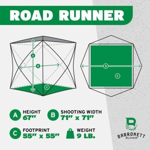 Ardisam Road Runner Ground Blind Bloodtrail Backwoods Camo