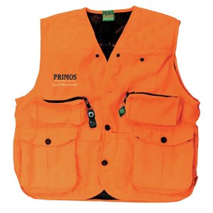 Primos 65704 Gunhunter Vest Blaze Orange 2XL Waterproof Design