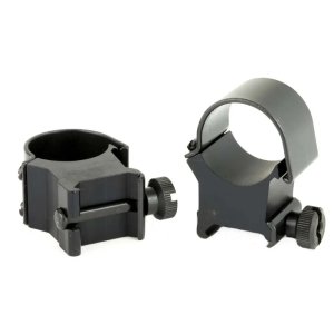 Weaver Mounts 49044 Top Mount Scope Ring Set Matte Black Aluminum 1" Tube Extra High Quick Detach