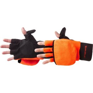 Manzella H146M-BLZ-L Convertible Hunting Gloves Blaze Orange Large