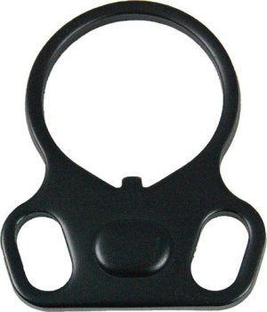 Guntec USA Ar15 Single Point Sling Adapter Ambi Black DOUBLE-EGG