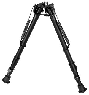 Harris 251A2 Bipod 12-25 in Black Anodized Steel Aluminum Non-Swivel