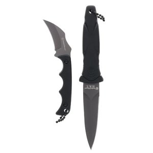 Smith & Wesson 1188453 Boot Knife 3.25in 3Cr Steel Black Rubber Handle