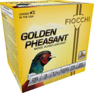 Fiocchi 283GP75 Golden Pheasant Extrema 28Gauge 3" 11-16oz 7.5Shot 25 Ro...