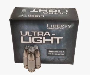 Liberty Ultra-Lights 9mm +P 50gr CHP 20 Rounds Box LA-UL-9-052