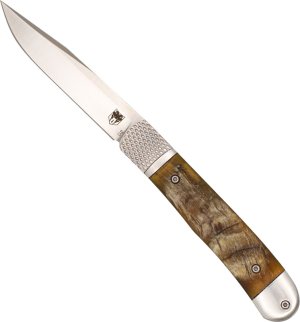 Cobratec Knives Trapper Hidden Release 3.12 In Ram Horn