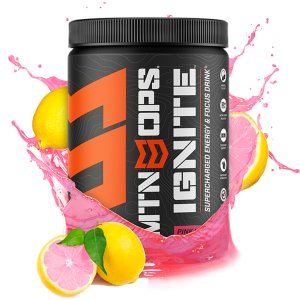 MTN OPS Ignite Pink Lemonade Energy Drink 20+ Hour Focus