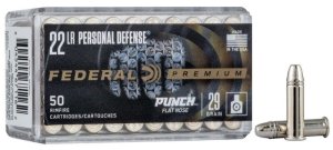 Federal PD22L1 22 LR 29gr Flat Nose 50 Rounds Nickel-Plated Case