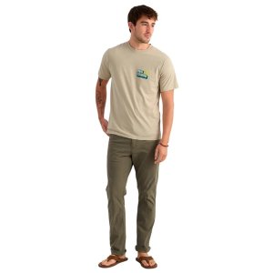 HUK Bait 'N Fetch Short Sleeve Tee River Rock Heather M