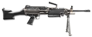 FN M249S 5.56x45mm NATO 18.5" Barrel Black Fixed Stock Optics