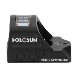 Holosun HS507C-X2 0.63x0.91in Window Red Dot Solar Multi-Reticle