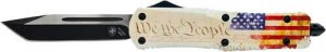 Templar Knife LWTP231 Large OTF We The People 3.5" Black Tanto Blade